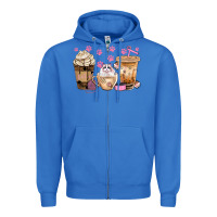 True Royal cat coffee cups with paw bbs Zipper Hoodie - BundleAndBundleShop