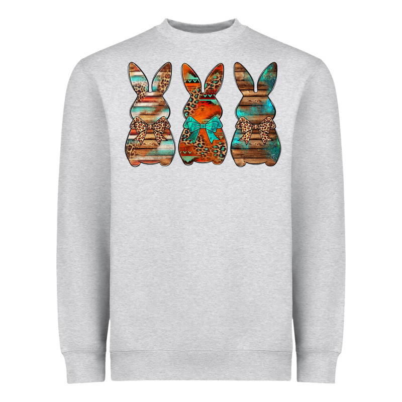 Western Easter Bunnies Heavyweight Sweatshirt by Jasminsmagicworld | Teevron