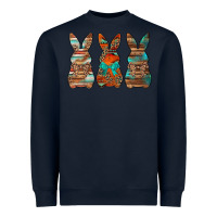Navy western easter bunnies Heavyweight Sweatshirt - Jasminsmagicworld