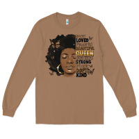 Toasted Coconut afro woman smart loved powerful Long Sleeve Tee - MaliasSmallBusiness