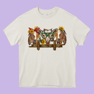 Western Goats Heavy Core Tee Designed By Barkaloodesign