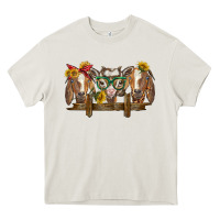 Cream western goats Heavy Core Tee - BarkalooDesign
