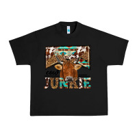 Black cow junkie Urban Heavy Tee - NancyCooperArtShop