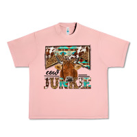 Salmon cow junkie Urban Heavy Tee - NancyCooperArtShop