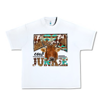 White cow junkie Urban Heavy Tee - NancyCooperArtShop