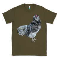Army Green Ameraucana Rooster Classic Tee - LillyAllenDesigns