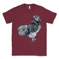 Burgundy Ameraucana Rooster Classic Tee - LillyAllenDesigns