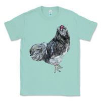 Seafoam Ameraucana Rooster Classic Tee - LillyAllenDesigns