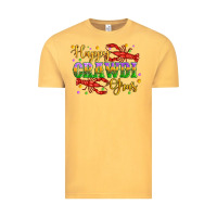 Vintage Mustard happy crawdi gras with crawfish Vintage Tee - Artiststas