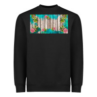 Black western floral  license plate template Heavyweight Sweatshirt - BarkalooDesign
