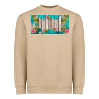 Western Floral  License Plate Template Heavyweight Sweatshirt | Teevron