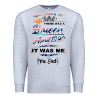 Heather Grey The Queen Reigning Since 1990 Premium Sweatshirt - Bettercallsaul