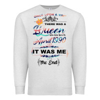 Oatmeal Heather The Queen Reigning Since 1990 Premium Sweatshirt - Bettercallsaul
