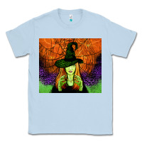 Dusty Blue halloween witch tumbler Classic Tee - Jasminsmagicworld
