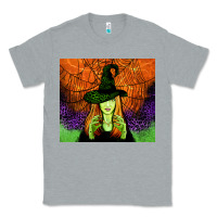 Heather Grey halloween witch tumbler Classic Tee - Jasminsmagicworld