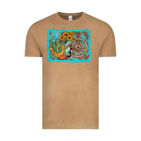 Vintage Camel western wooden wheel cowboy boots Vintage Tee - AdoDesignShop