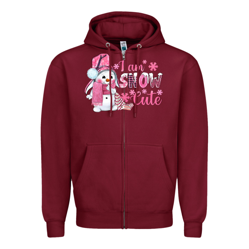 I Am Snow Cute Pink Bbs Zipper Hoodie by BundleAndBundleShop | Teevron