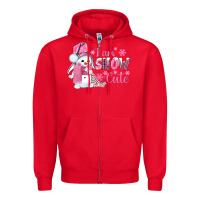 Red i am snow cute pink bbs Zipper Hoodie - BundleAndBundleShop