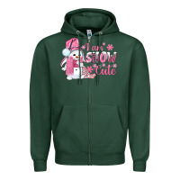 Sports Green i am snow cute pink bbs Zipper Hoodie - BundleAndBundleShop