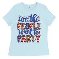 Baby Blue we the people want to party Ladies Tee - JahusDesignShop
