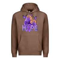 Chestnut Hope lavender ribbon all cancers Premium Hoodie - NancyCooperArtShop
