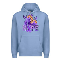 Colony Blue Hope lavender ribbon all cancers Premium Hoodie - NancyCooperArtShop