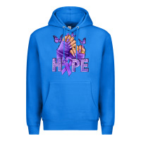 True Royal Hope lavender ribbon all cancers Premium Hoodie - NancyCooperArtShop