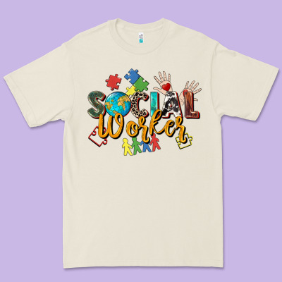 Social Worker Premium Tee Designed By Zillion Design Studio