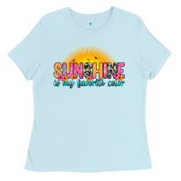 Baby Blue sunshine is my favorite color Ladies Tee - Zillion Design Studio
