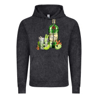 Vintage Black gin tonic bottle and cocktail Vintage Hoodie - AdoDesignShop