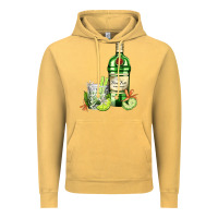 Vintage Mustard gin tonic bottle and cocktail Vintage Hoodie - AdoDesignShop