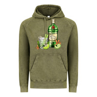 Vintage Olive gin tonic bottle and cocktail Vintage Hoodie - AdoDesignShop