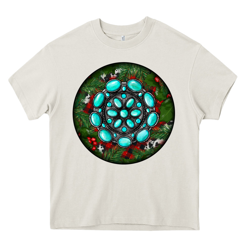 Christmas Round Turquoise Gemstone Heavy Core Tee by RanaPortraitStore | Teevron