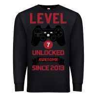 Black Kids Level 7 Unlocked Awesome Since 2013 Premium Sweatshirt - Bettercallsaul