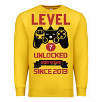 Lemon Kids Level 7 Unlocked Awesome Since 2013 Premium Sweatshirt - Bettercallsaul