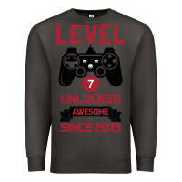 Smoke Kids Level 7 Unlocked Awesome Since 2013 Premium Sweatshirt - Bettercallsaul