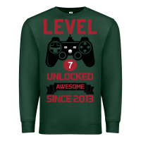 Sports Green Kids Level 7 Unlocked Awesome Since 2013 Premium Sweatshirt - Bettercallsaul