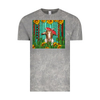 Cloud Rock goat with sunflower and cactus Vintage Tee - Artiststas