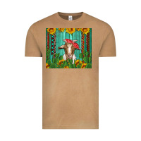 Vintage Camel goat with sunflower and cactus Vintage Tee - Artiststas