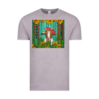 Vintage Zinc goat with sunflower and cactus Vintage Tee - Artiststas