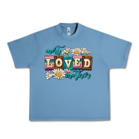 Pebble Blue most loved mother Urban Heavy Tee - AdoDesignShop