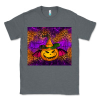 Charcoal Heather halloween jack o'lantern tumbler Classic Tee - Jasminsmagicworld