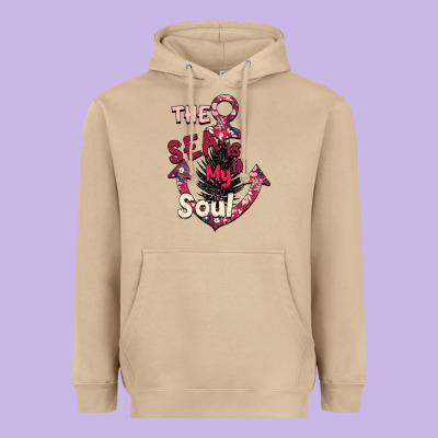 Summer Decor The Sea Is In My Soul Heavyweight Hoodie Designed By Bettercallsaul