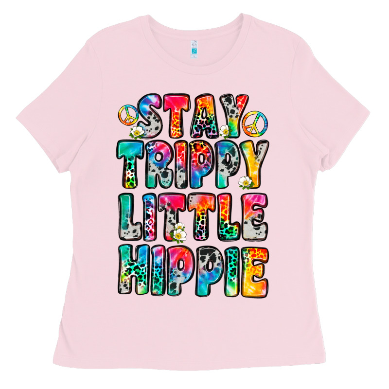 Stay Trippy Little Hippie Ladies Tee by Zillion Design Studio | Teevron
