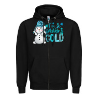 Black i'm so freaking cold bbs Zipper Hoodie - BundleAndBundleShop