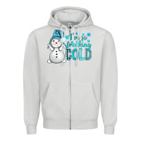 Dove Grey i'm so freaking cold bbs Zipper Hoodie - BundleAndBundleShop