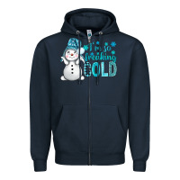 Navy i'm so freaking cold bbs Zipper Hoodie - BundleAndBundleShop