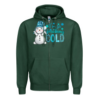 Sports Green i'm so freaking cold bbs Zipper Hoodie - BundleAndBundleShop