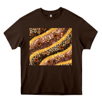 Chocolate Brown melanin leopard glitter Heavy Core Tee - Zillion Design Studio