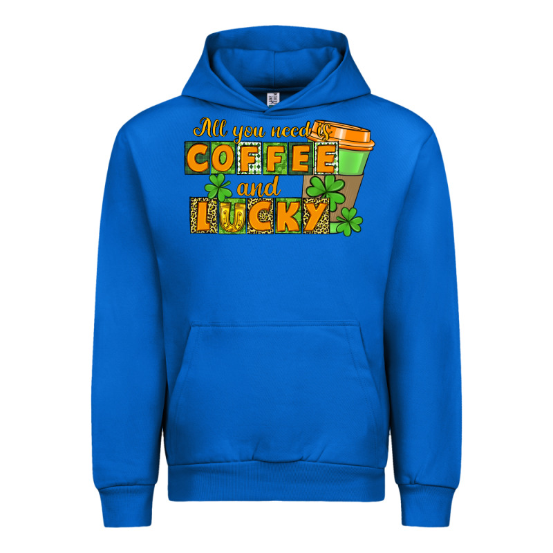 All You Need Is Coffee And Lucky Urban Hoodie by CowGirlArtShop | Teevron